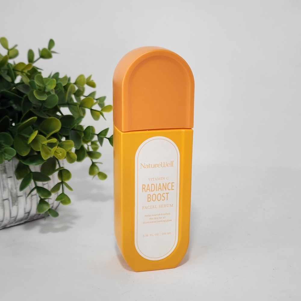 NatureWell Vitamin C Face Serum Radiance Boost Glow Nourishes Softens 3.38 fl oz
